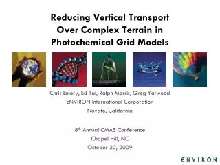 Reducing Vertical Transport Over Complex Terrain in Photochemical Grid Models