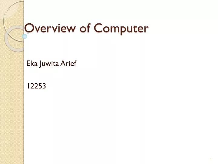 overview of computer