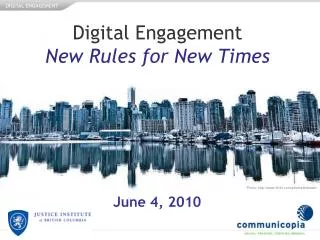 Digital Engagement New Rules for New Times