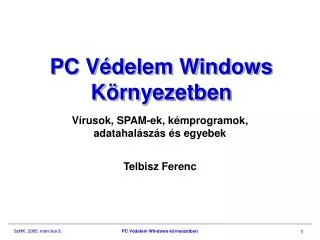 pc v delem windows k rnyezetben