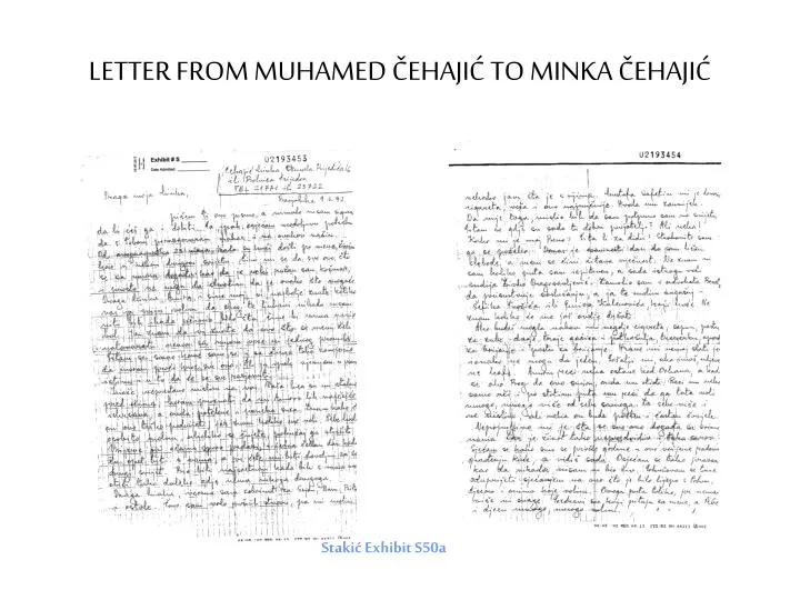 letter from muhamed ehaji to minka ehaji