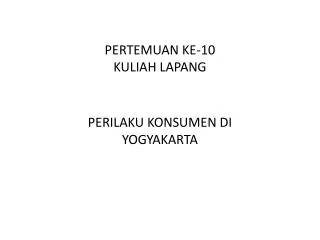 pertemuan ke 10 kuliah lapang