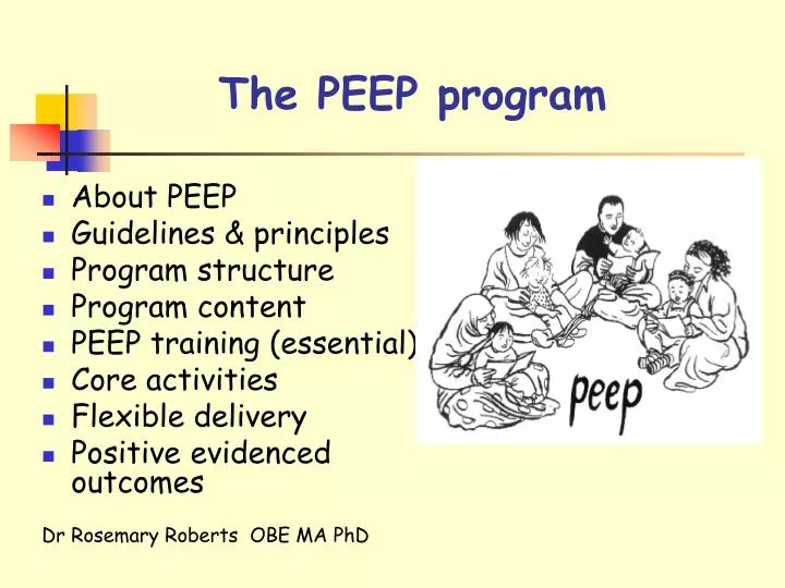 the peep program