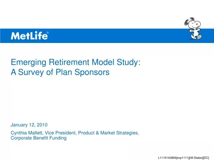 emerging retirement model study a survey of plan sponsors