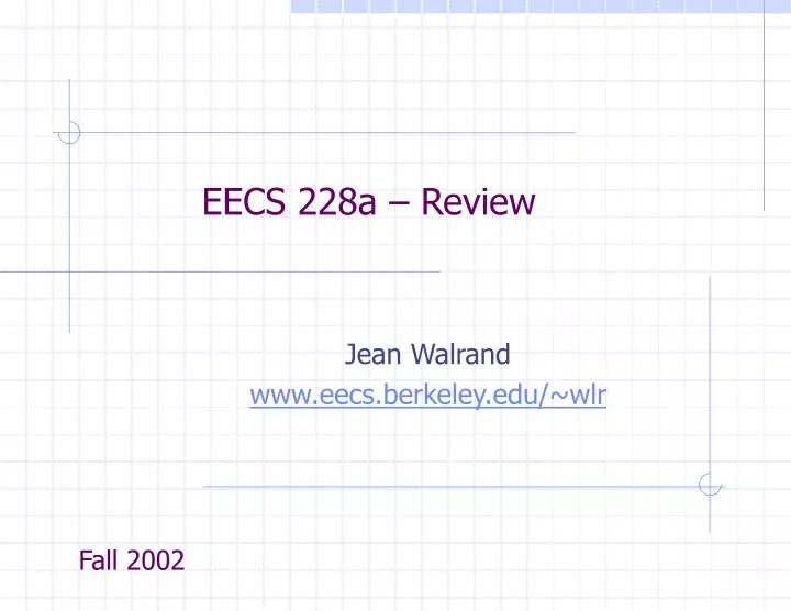 eecs 228a review