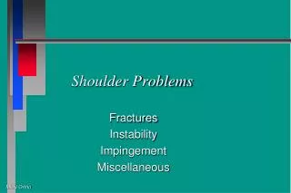 Shoulder Problems