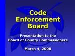 Code Enforcement Board - slide 1