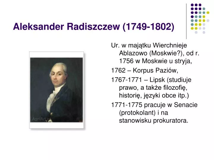 aleksander radiszczew 1749 1802