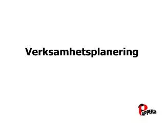 verksamhetsplanering