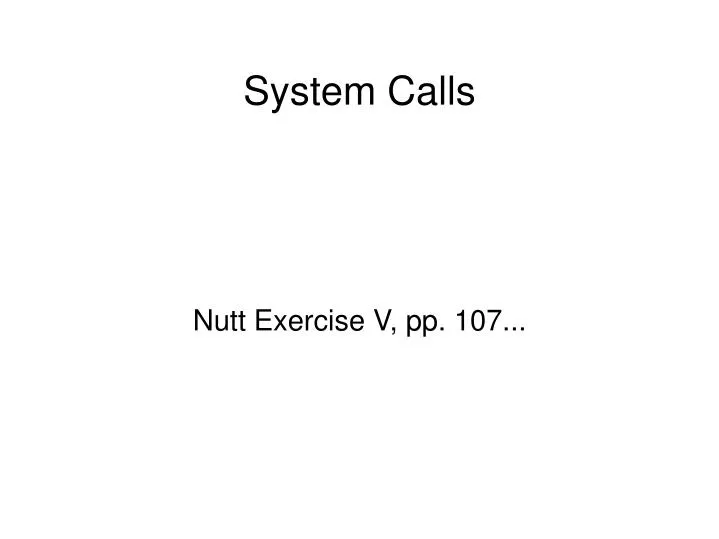 nutt exercise v pp 107