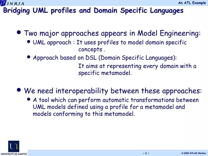 bridging uml profiles and domain specific languages