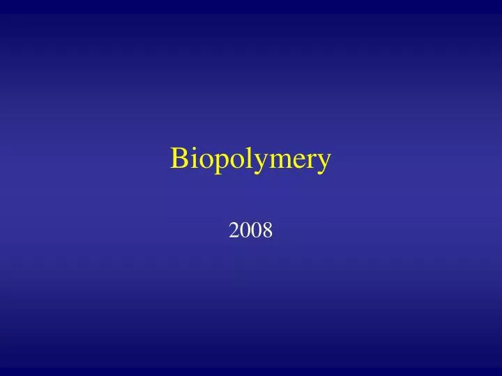 biopolymery