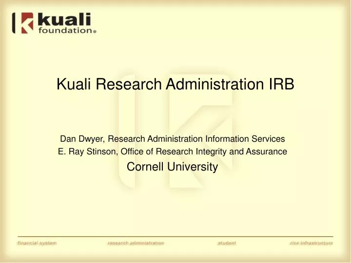kuali research administration irb