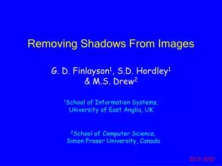 Removing Shadows From Images