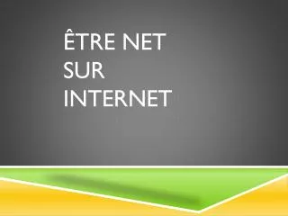 tre net sur internet