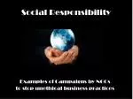 Social Responsibility - slide 1