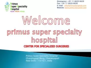 Primus Super Speciality Hospital best ivf centre in delhi