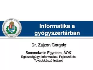 informatika a gy gyszert rban