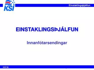 einstaklings j lfun