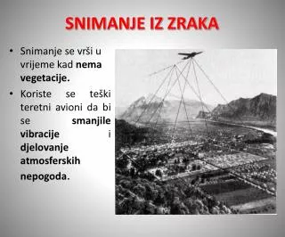 snimanje iz zraka