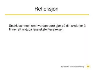 refleksjon