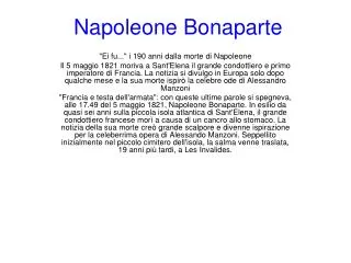 napoleone bonaparte