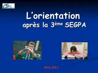 l orientation apr s la 3 me segpa