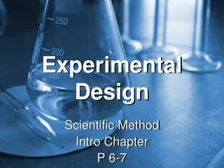 Experimental Design