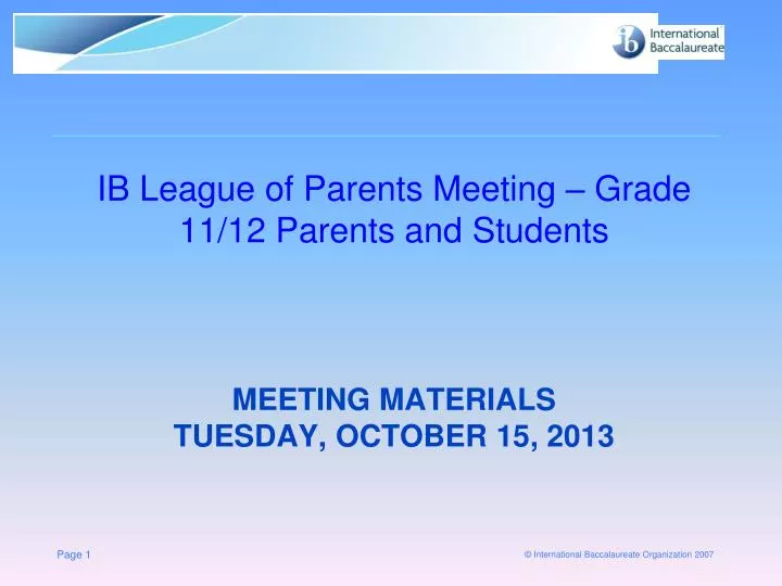 meeting materials tuesday october 15 2013