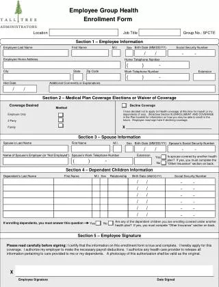 Enrollment Form