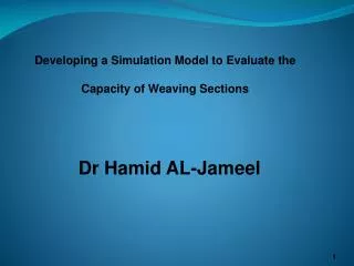 Dr Hamid AL- Jameel