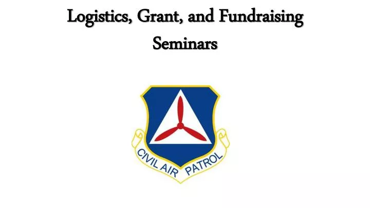 logistics grant and fundraising seminars