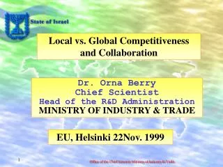 Local vs. Global Competitiveness and Collaboration