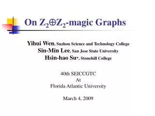 On Z 2 ? Z 2 -magic Graphs
