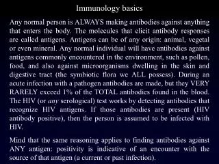 Immunology basics