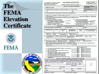 The FEMA Elevation Certificate