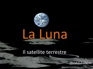 il satellite terrestre