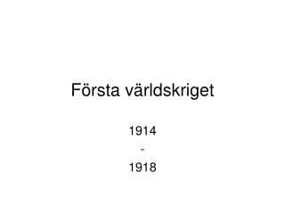 f rsta v rldskriget