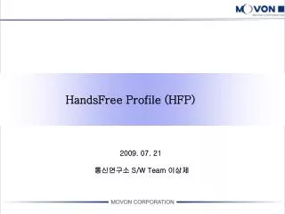 HandsFree Profile (HFP)