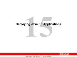 Deploying Java EE Applications
