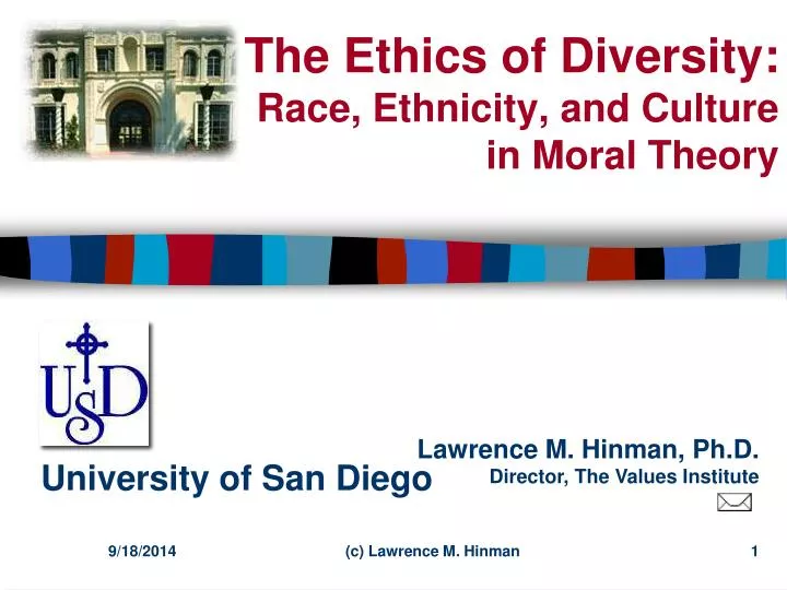 the ethics of diversity race ethnicity and culture in moral theory