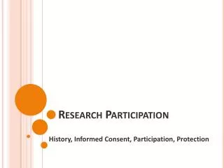 Research Participation