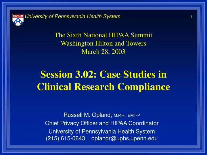 session 3 02 case studies in clinical research compliance