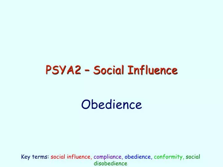 psya2 social influence