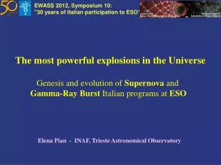 The most powerful explosions in the Universe Genesis and evolution of Supernova and
