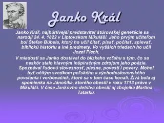 janko kr l
