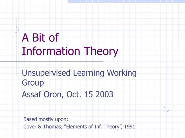 a bit of information theory