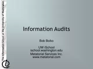 Information Audits
