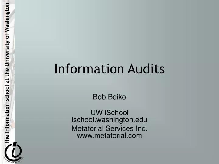 information audits