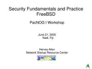 Security Fundamentals and Practice FreeBSD